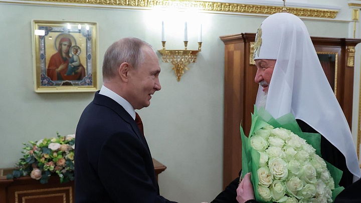 Путин заявил о продолжении взаимодействия церкви и государства